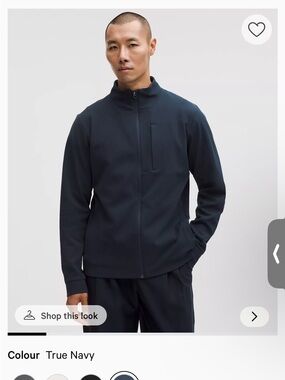 lululemon athletica True Navy Performance Full-Zip Jacket